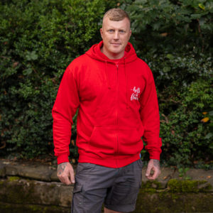 Zip Up Hello Flower Hoodie - Unisex