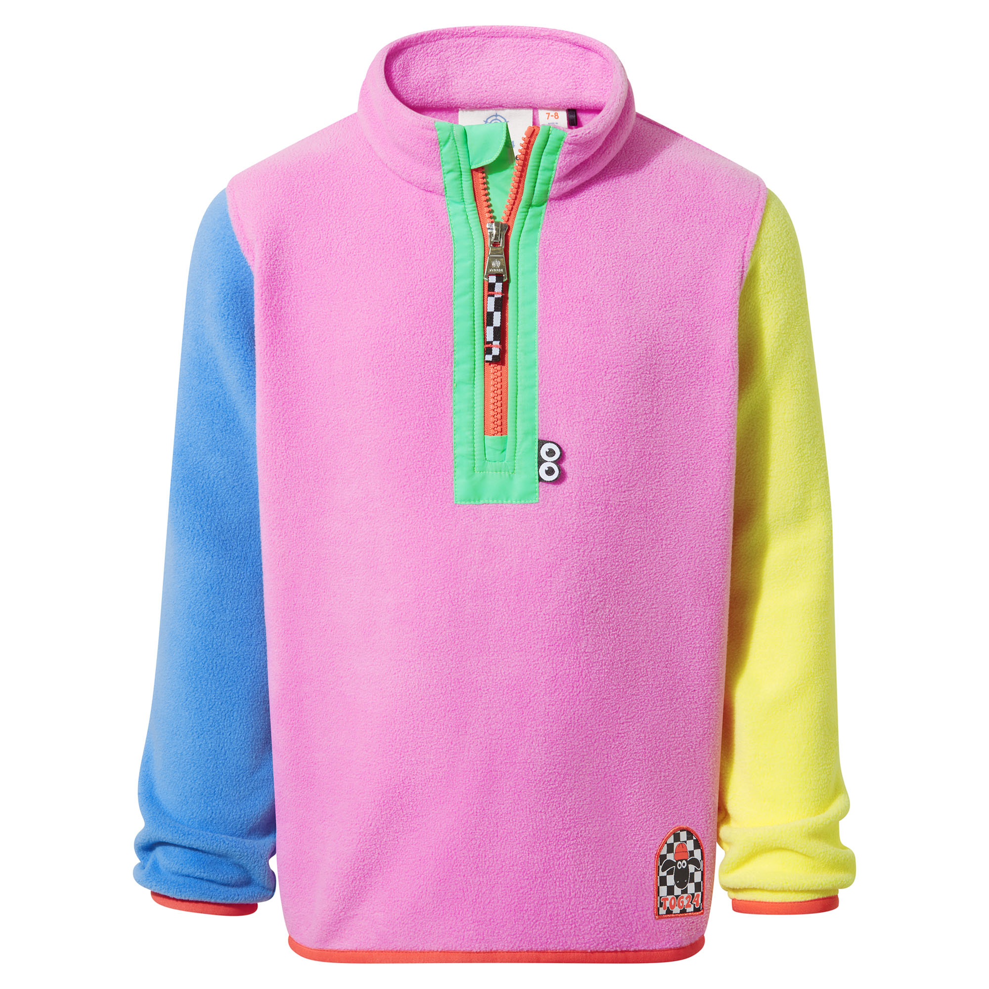 TOG24 Texel Kids Shaun the Sheep Fleece Zip Neck - Image 6