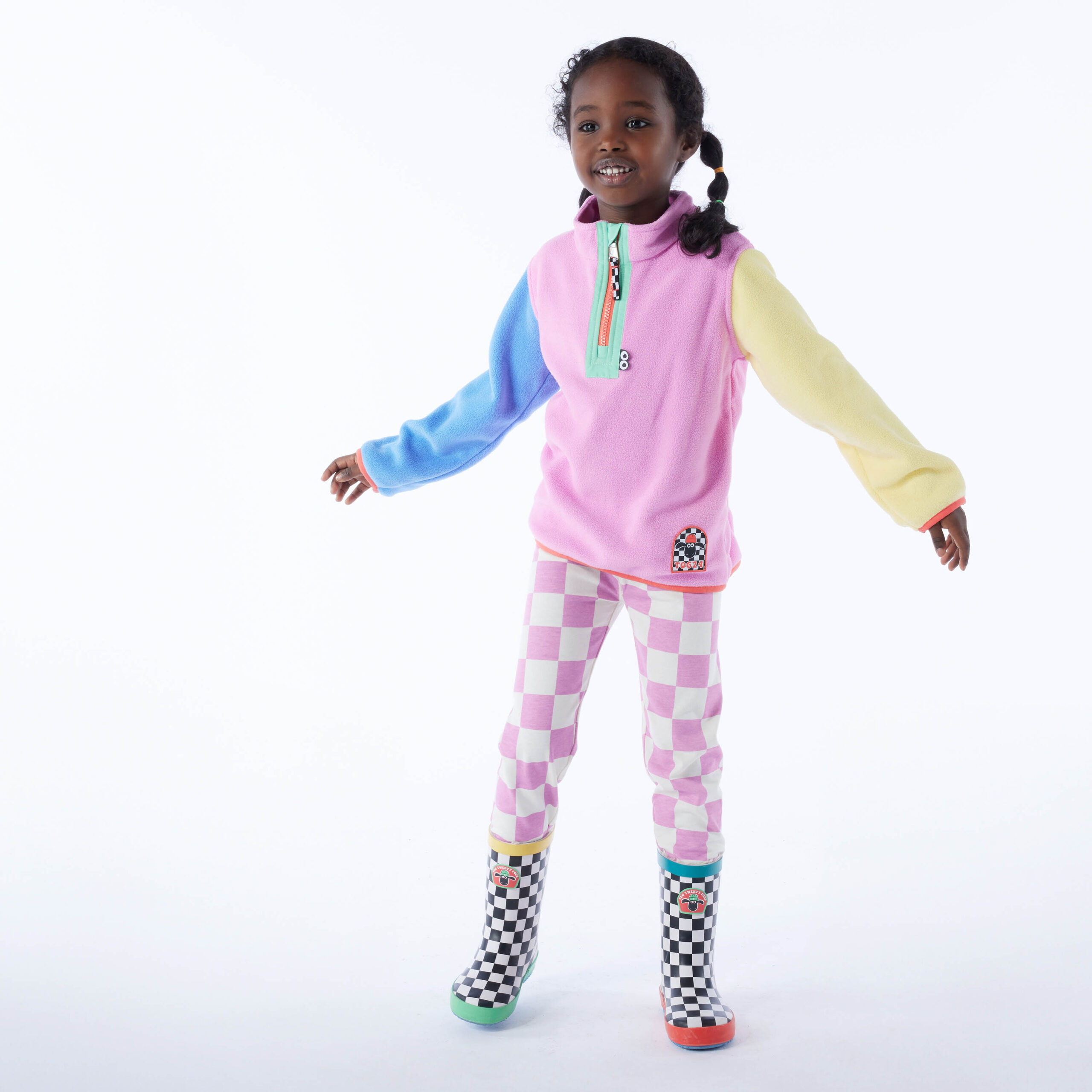 TOG24 Texel Kids Shaun the Sheep Fleece Zip Neck - Image 7