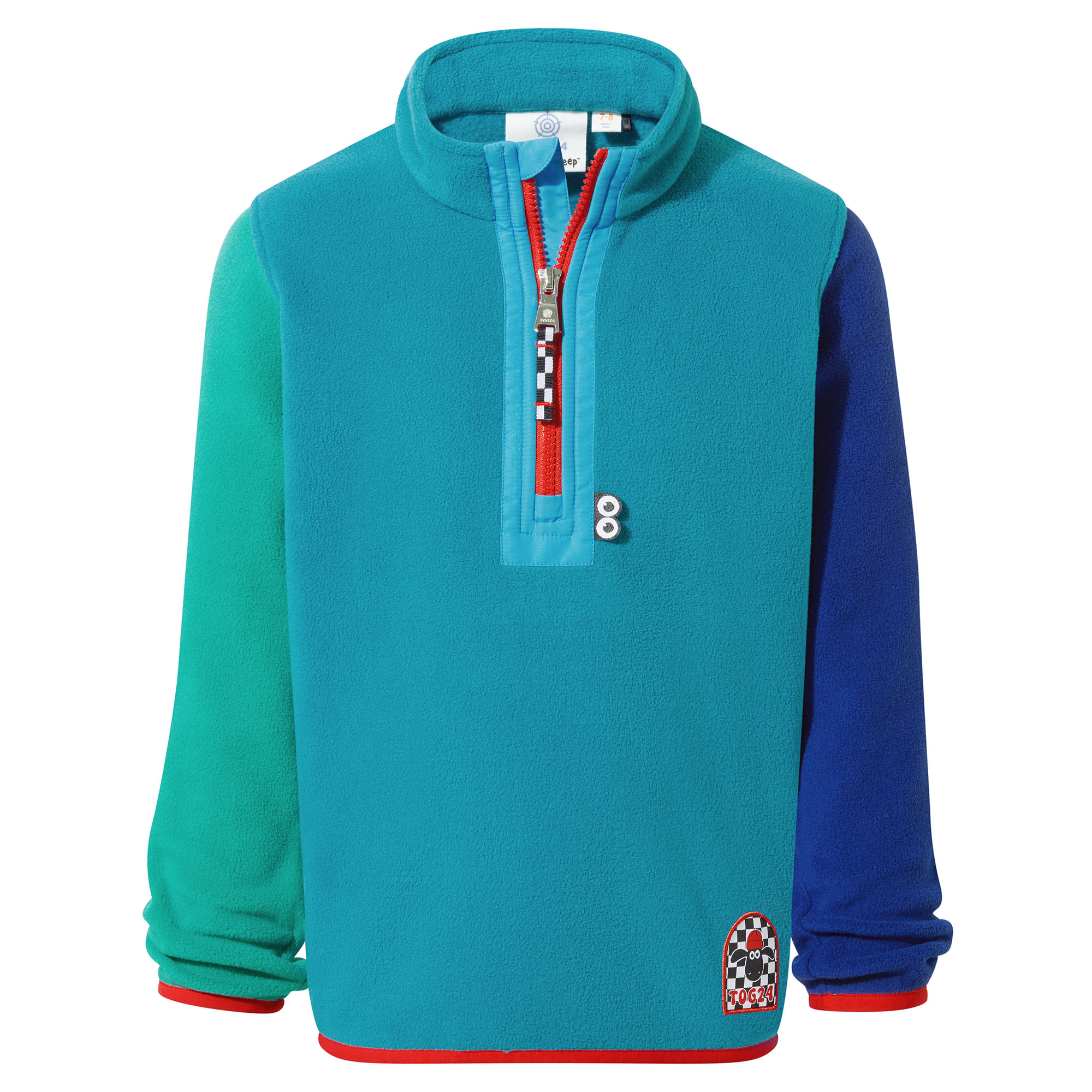 TOG24 Texel Kids Shaun the Sheep Fleece Zip Neck - Image 3