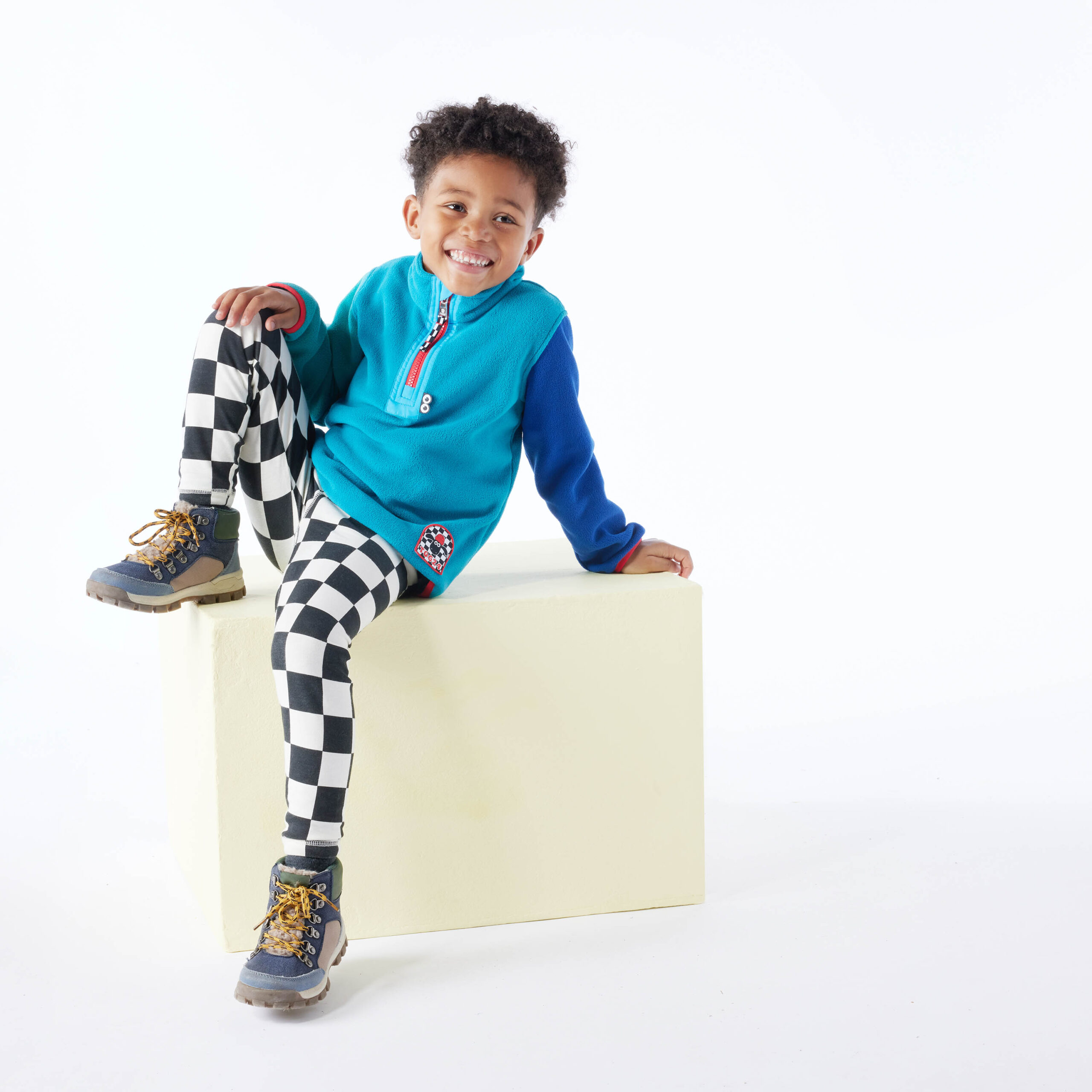 TOG24 Texel Kids Shaun the Sheep Fleece Zip Neck