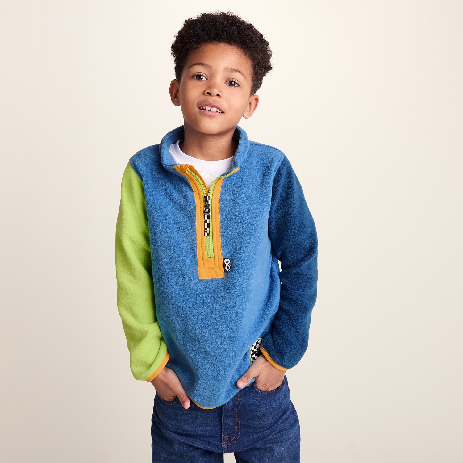 TOG24 Texel Kids Shaun the Sheep Fleece Zip Neck - Image 2